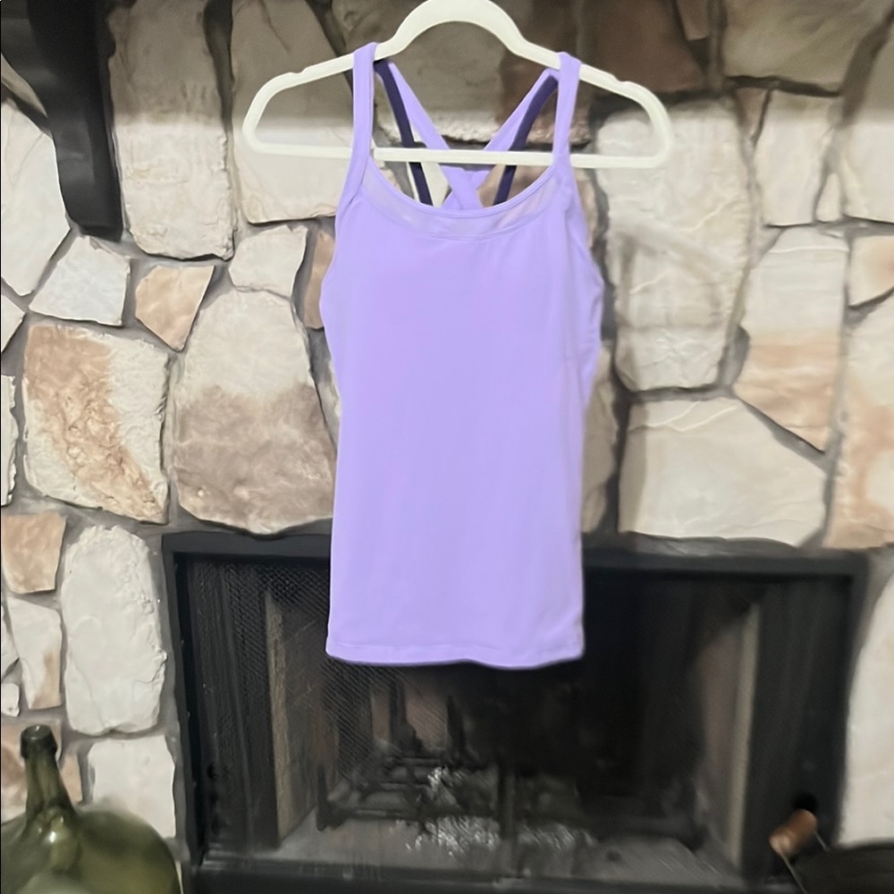 Purple Strappy Tank Top
